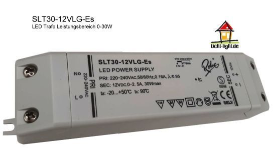 Rolux / Self SLT30-12VLG-Es LED Trafo 0 - 30W