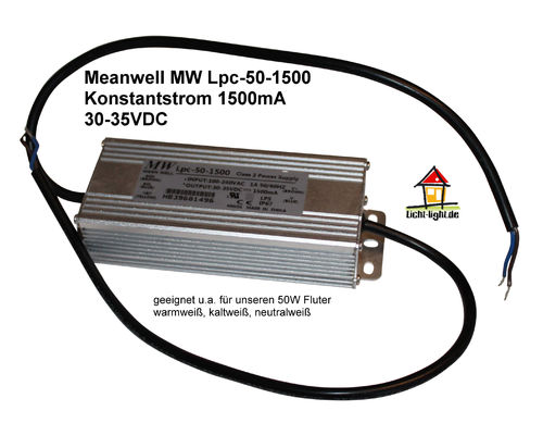 Mean Well MW Lpc-50-1500 LED Konstantstromtreiber