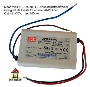 Mean Well APC-25-700 LED Konstantstromtreiber